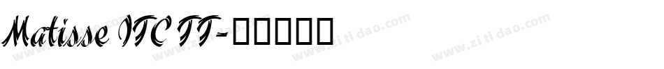 Matisse ITC TT字体转换